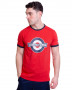 T-shirt LAMBRETTA con logo target Red/Navy
