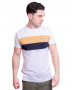 T-shirt LAMBRETTA bianca a pannelli