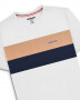 T-shirt LAMBRETTA bianca a pannelli