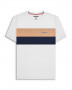 T-shirt LAMBRETTA bianca a pannelli