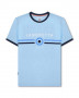 T-shirt LAMBRETTA con logo azzurro cielo