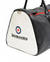 Borsa Lambretta sportiva retrò grande, nera/bianca
