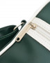 Borsa con tracolla Lambretta verde/bianco