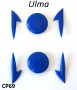 Set gemme blu per accessori tipo Ulma Lambretta / Vespa