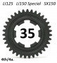Ingranaggio 4a marcia Z35 per Lambretta  LI125 + Special 150 + SX150