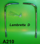 Bordo scudo cromato per Lambretta D125 + D150