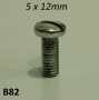 Vite 5mm x 12mm testa cilindrica bombata