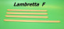 Kit profili pedana con anima metallica per Lambretta F