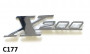 Scritta 'X200' cromata per scudo per Lambretta Special X200