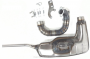 Marmitta Clubsport - Collettore ovale tipo TS1 - Lambretta LI + TV + SX + Special + DL + Serveta