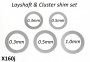 Set 5 rasamenti per cluster + asse ruota posteriore per cambio 5 marce 'Cyclone 5 Speed'