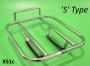 Portapacchi posteriore cromato AF 'S' Type Lambretta LI S3 + TV3 + SX + Special + DL + Serveta