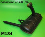 Marmitta con tappi cilindrici Lambretta D + LD versione del 1956