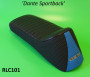 Sella sportiva RLC Dante Sportback nera + blu Lambretta LI + TV + SX + Special + GP/DL +Serveta