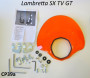 Cupolino modello 'Bubble' arancione per Lambretta SX + TV3 + Special + SX + Serveta 