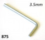 Chiave a brugola 3,5mm per morsetti stringi cavo cambio e frizione Lambretta D/LD (1956-1958) + LI + TV + SX + Special + DL