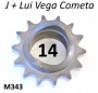 Pignone 14z per Lambretta Cento + J125 M3 + M4 Stellina (+ adatt. elaborazioni J + Lui)