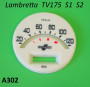 Fondo serigrafato per contachilometri scala 120 Km per Lambretta TV175 S1 S2