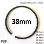 Fascia elastica 50cc (segmento) tipo originale (con diametro tra 38.0 e 38.8mm / altezza 2.0mm)