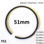 Fascia elastica (segmento) 51mm + maggiorazione (altezza 2.0mm) tipo originale di alta qualità