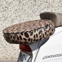 Copri ruota leopardata per ruota di scorta 10" piping nero