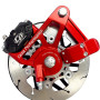 Mozzo freno a disco CP CasaDisc - ROSSO -  Lambretta S1 + S2 + TV2 + S3 + TV3 + Special + SX + DL + Serveta