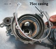 Adattatore Marmitta in Inox Casa Performance per carter Lambretta J + Lui 50cc con cilindro 125 o CP One35