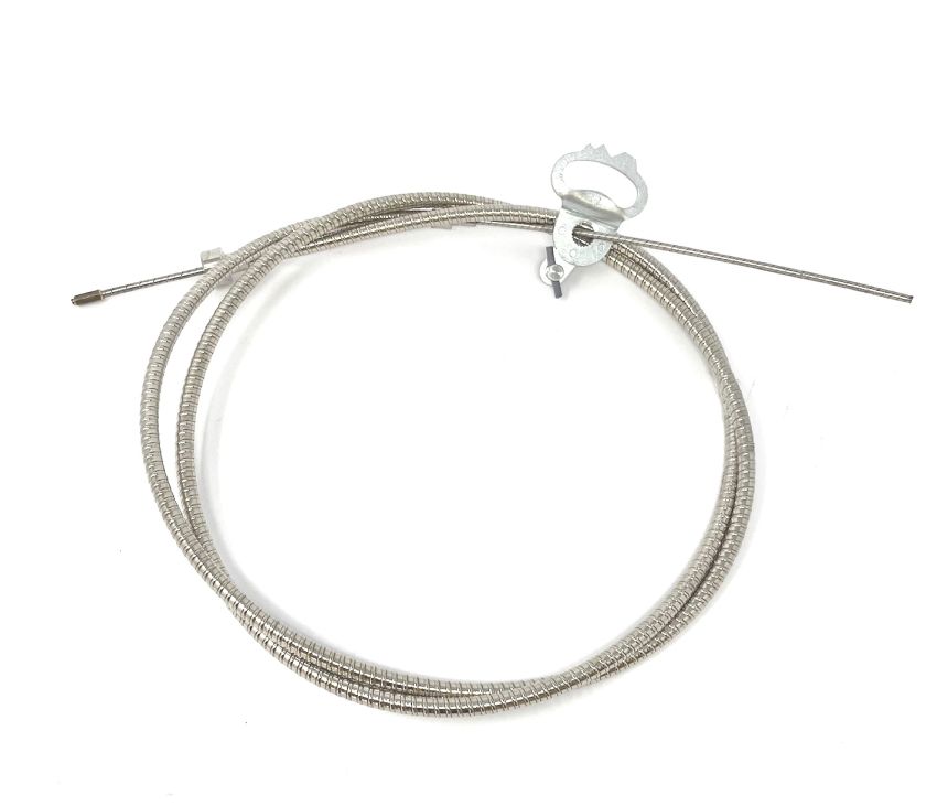 Complete Teleflex control cable with adaptor for Lambretta C + LC (Vers.1)