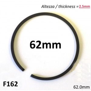 62mm (2.5mm thick) high quality original type piston ring