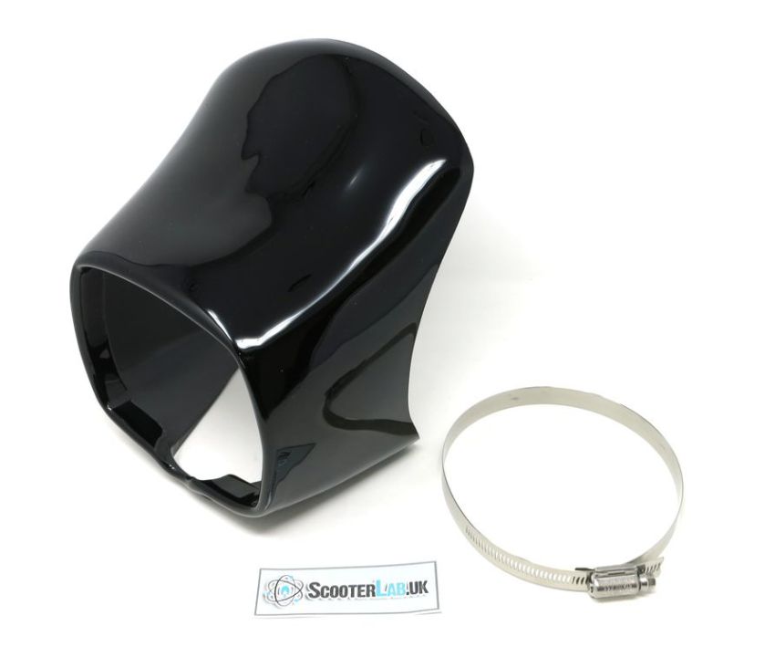 Cupolino sportivo SLUK Coast to Coast nero per Lambretta DL
