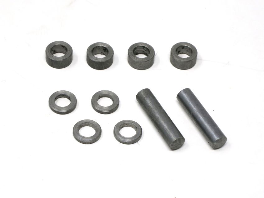 Set rulli e perni per comandi al manubrio gas / cambio Lambretta D + LD (mod. 1954)