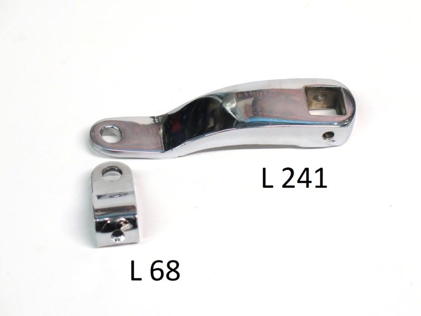Leva freno posteriore al carter motore + fissaggio cavo per Lambretta A 125