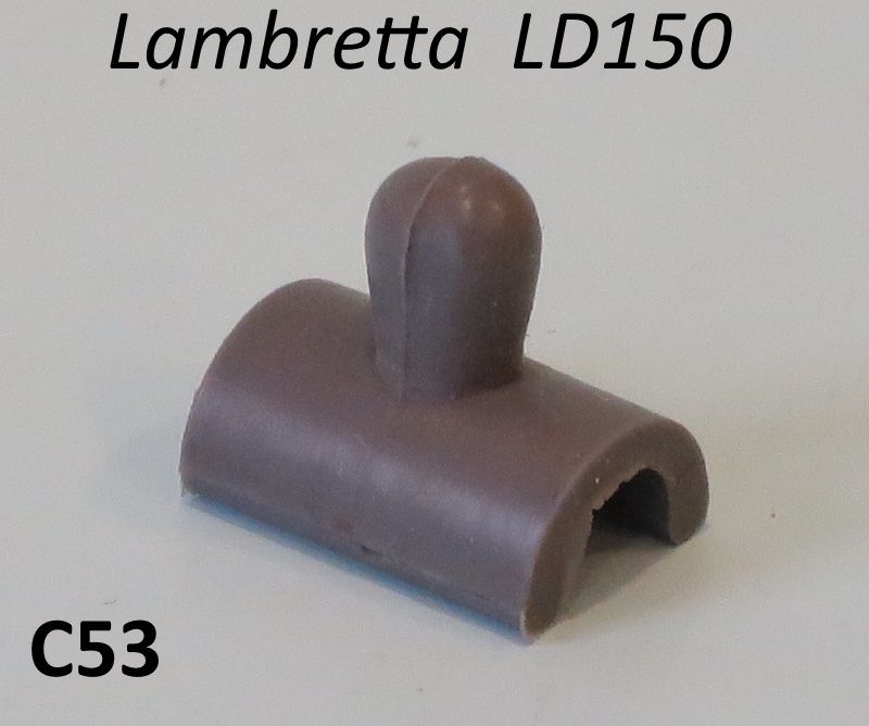 Rubber buffer for inside legshield toolbox door for Lambretta LD