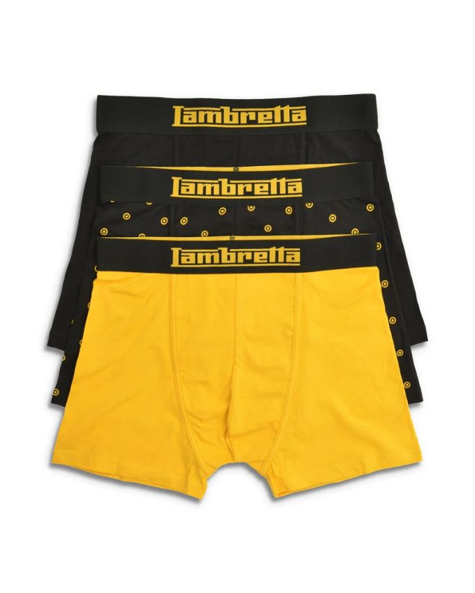Boxer Lambretta con Target nero/oro  (3 pezzi)