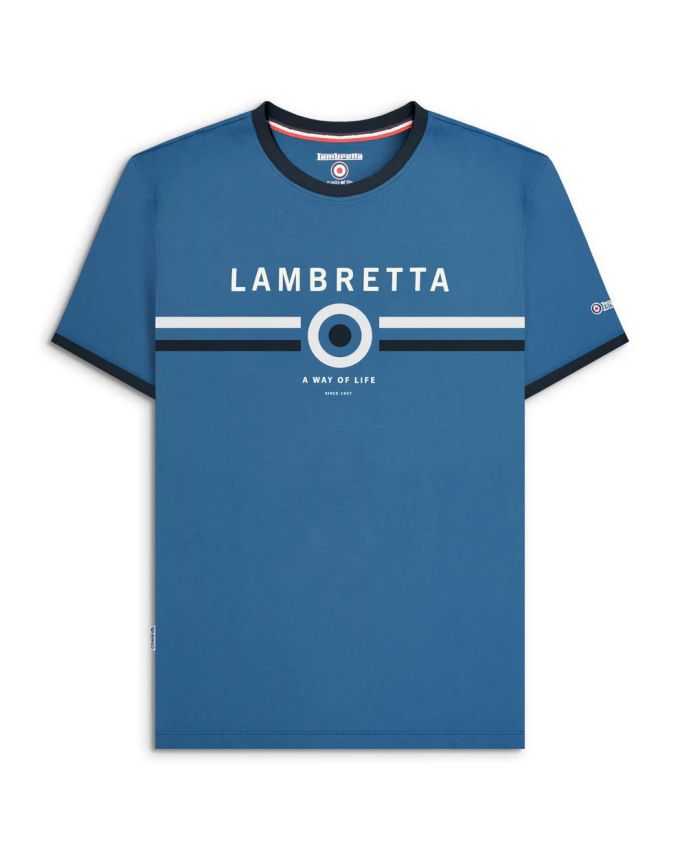 T-shirt LAMBRETTA con logo dark blu