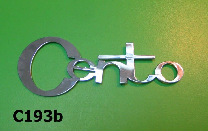 Scritta per scudo "Cento" per Lambretta J100