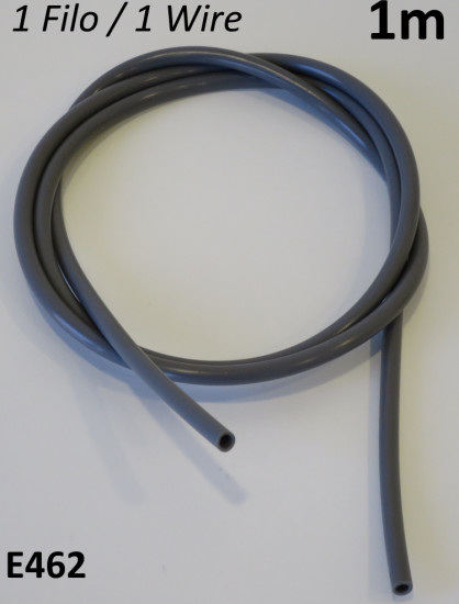 1 metre of single wire grey sleeving for wiring looms