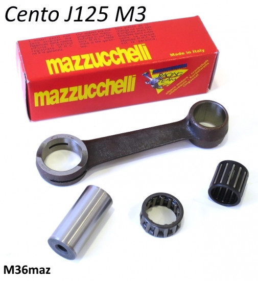 Complete conrod kit for Lambretta Cento + J125 3 speed models (manufactured by 'Mazzucchelli')