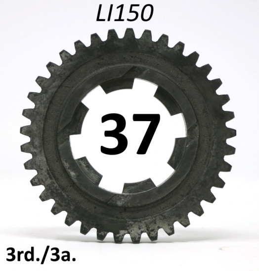 37T 3rd. gear cog for Lambretta LI150