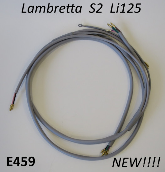 CORRECT LENGTH wiring loom for Lambretta LI125 (AC / non battery / 2 wires stoplight)
