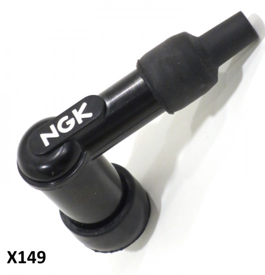 NGK high quality resistor-type plastic spark plug cap (red or black colours) 