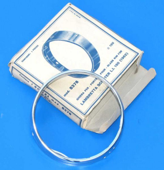 NOS front headlight rim Lambretta LI S3