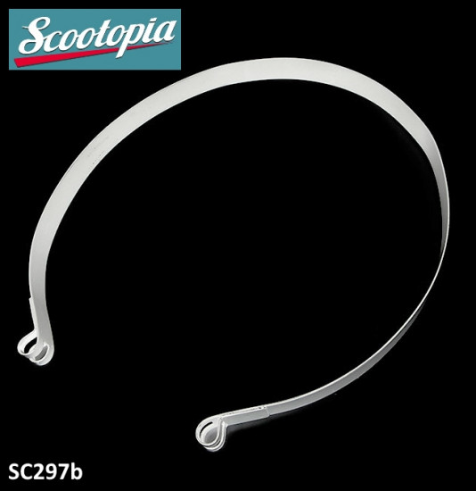 Scootopia White petrol tank strap for Lambretta LI + TV + Special + SX + GP/DL + Serveta