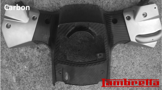 Carbon handlebar base for Lambretta V-Special 50 - 125 - 200