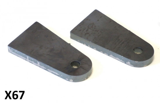 Pair of weld-on front shock absorber damper mounting brackets