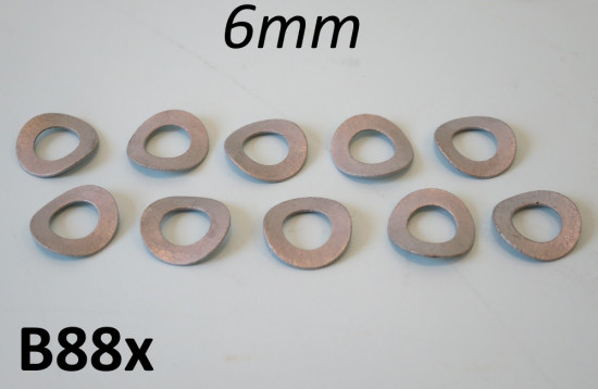 Set 10 x rondelle ondulate 6mm per motore / carrozzeria