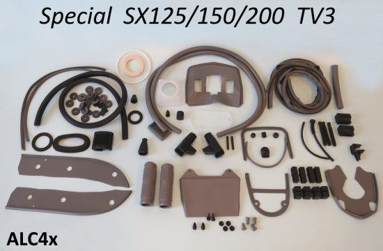 COMPLETE HIGH QUALITY ITALIAN MADE rubber parts set for Lambretta Special + TV S3
