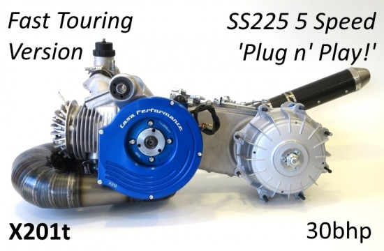 Complete Casa Performance SS225 5 speed engine Turismo Veloce for Lambretta S1 + S2 + TV2 + S3 +TV3 + Special + SX + DL + Serveta