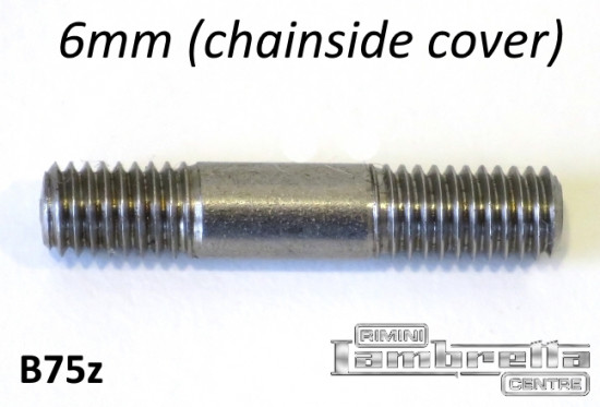 6mm engine sidecasing stud (zinc plated)