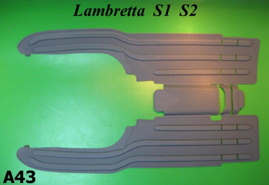 Grey rubber mats Lambretta LI S1 + S2 + TV2